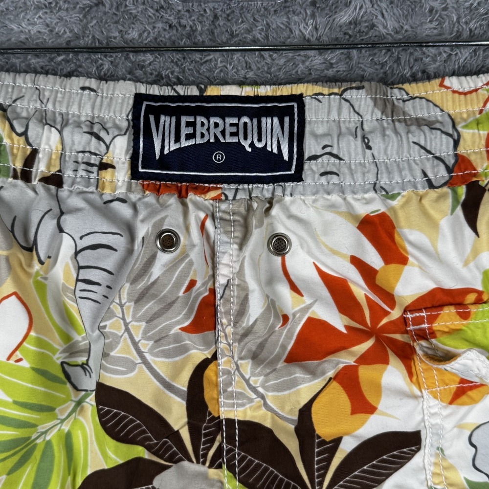 Vilebrequin Shorts Mens XL Multicolor Elephant Floral Swim Trunks Tropical - Picture 2 of 13